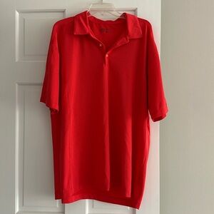 Red Nike Golf Dry fit polo